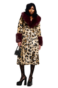 Leopard Faux Fur Trench $69.00