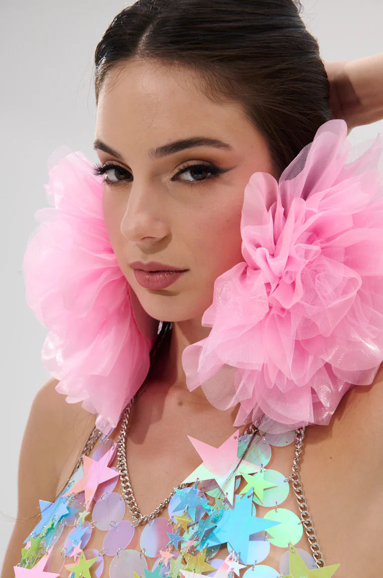 Statement Flower Earrings $29.00