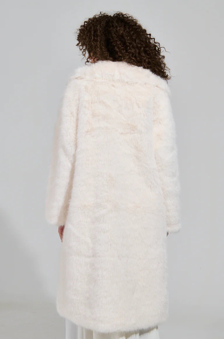 Faux Fur Trench Coat $69.00