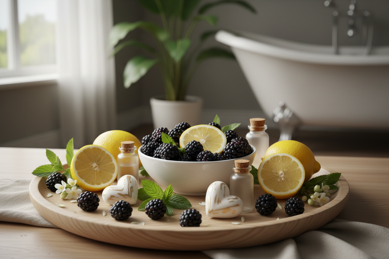 blackberry and lemons and hearts